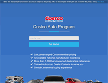 Tablet Screenshot of costcoauto.com